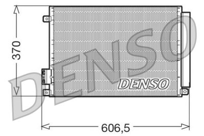 Конденсатор, кондиционер DENSO DCN09045 для ABARTH 500C