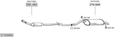 Układ wydechowy BOSAL SYS09880