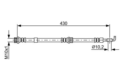 BREMSSCHLAUCH BOSCH 1987481956 4