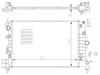 Kylare, motorkylning NRF 550003