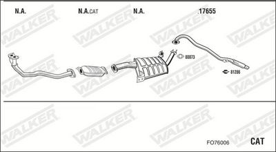 Изпускателна система WALKER FO76006