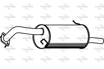 FENNO P3532 Глушитель выхлопных газов  для MAZDA 323 F VI (BJ) 1.4