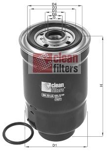 DN 251/A CLEAN FILTERS Топливный фильтр