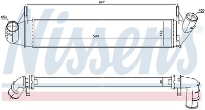 INTERCOOLER COMPRESOR NISSENS 96585 4