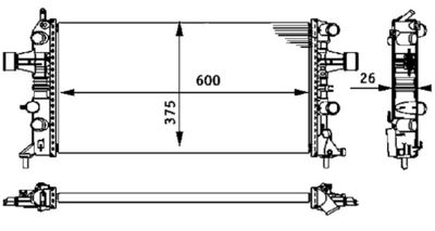 Radiateur - CR237000S - MAHLE