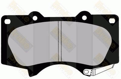 Комплект тормозных колодок, дисковый тормоз Brake ENGINEERING PA1616 для LEXUS GX
