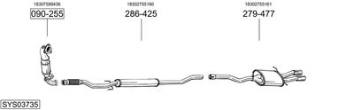 Изпускателна система BOSAL SYS03735
