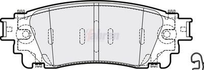 Fahren Brake Pad Set, disc brake FBP3769