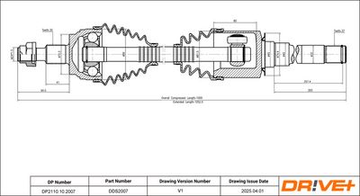 ANTRIEBSWELLE DR!VE+ DP2110102007 0