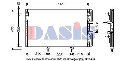 AKS DASIS 210065N Радиатор кондиционера  для LEXUS LS (Лексус Лс)