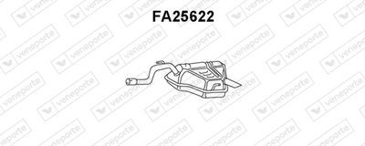 Глушитель выхлопных газов конечный VENEPORTE FA25622 для FIAT PALIO