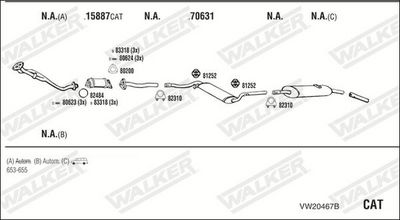 Изпускателна система WALKER VW20467B