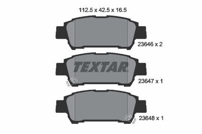 Комплект тормозных колодок, дисковый тормоз TEXTAR 2364601 для TOYOTA NOAH/VOXY