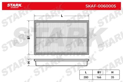 Воздушный фильтр Stark SKAF-0060005 для NISSAN MAXIMA