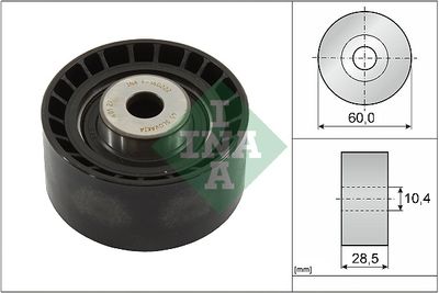 Tensioner Pulley, V-ribbed belt 532 0016 10