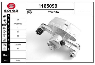 BREMSSATTEL SNRA 1165099