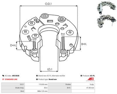Likriktare, generator AS-PL ARC4038