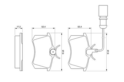 Brake Pad Set, disc brake 0 986 424 559