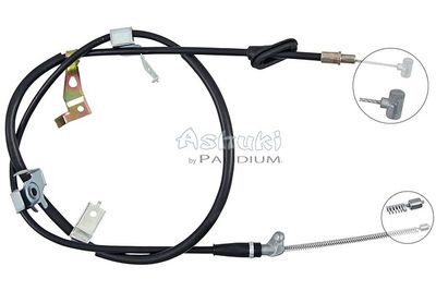 ASHUKI by Palidium ASH3-1241 Трос ручного тормоза  для SUZUKI SX4 (EY, GY) 1.6 VVT (RW 416)