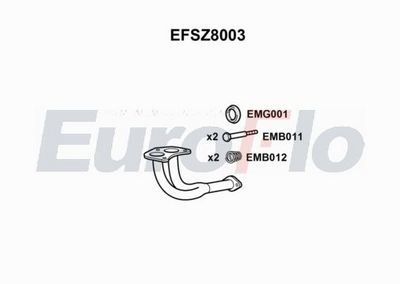 EuroFlo Exhaust Pipe EFSZ8003
