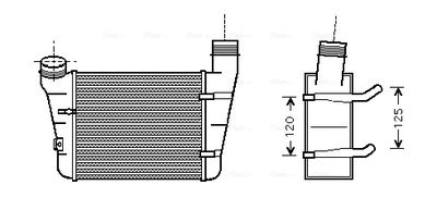 AVA QUALITY COOLING Intercooler, inlaatluchtkoeler (AIA4221)