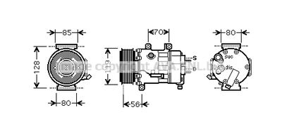 PRASCO CNK256 Компрессор кондиционера  для PEUGEOT 307 (Пежо 307)