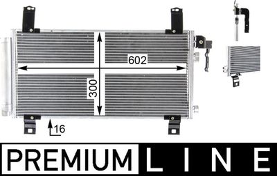 Kondenzátor, klimatizace MAHLE AC 794 000P