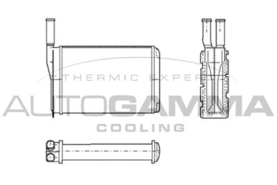 Теплообменник, отопление салона AUTOGAMMA 101652 для RENAULT 11