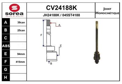 GELENKSATZ ANTRIEBSWELLE