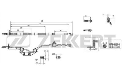 SE6151 ZEKKERT Датчик, частота вращения колеса