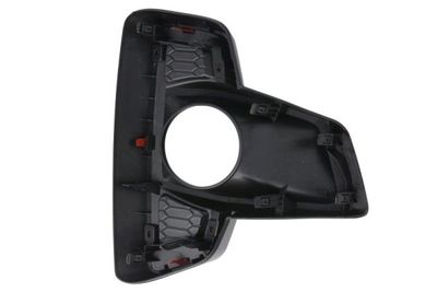Voorbumper afdekking Voor Links (plastic, red/zwart glanzend) past: TOYOTA HILUX VIII 01.18-05.20
