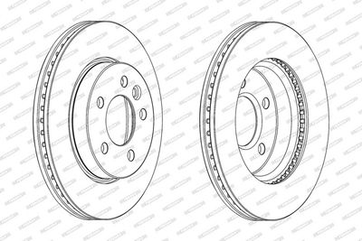 BREMSSCHEIBE FERODO DDF2017C 1