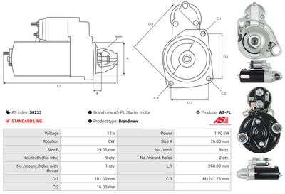 STARTER AS-PL S0233 4