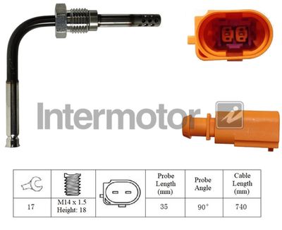 Sensor, exhaust gas temperature Intermotor 27232