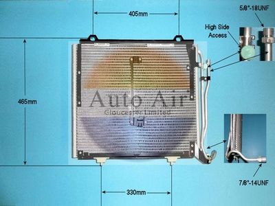 Condenser, air conditioning Auto Air Gloucester 16-1204