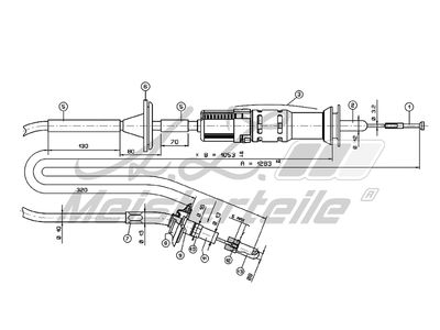 въжен механизъм, задействане на съединителя A.Z. Meisterteile AZMT-47-010-1377