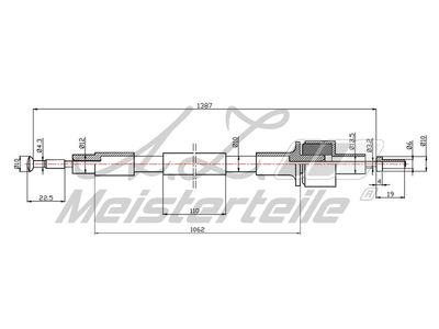 въжен механизъм, задействане на съединителя A.Z. Meisterteile AZMT-47-010-1311