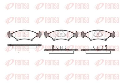комплект спирачно феродо, дискови спирачки REMSA 0502.02