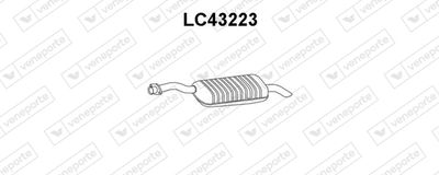 Глушитель выхлопных газов конечный VENEPORTE LC43223 для LANCIA KAPPA