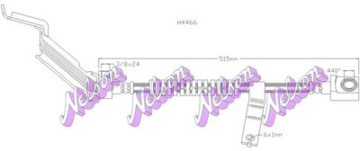 Тормозной шланг KAWE H4466 для CHRYSLER CARAVAN