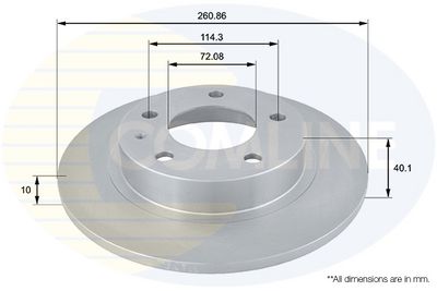 Brzdový kotouč COMLINE ADC0421