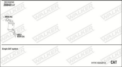 SISTEM DE ESAPAMENT WALKER HYK100581A
