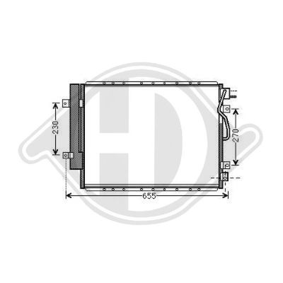 Конденсатор, кондиционер DIEDERICHS DCC1938 для KIA SORENTO