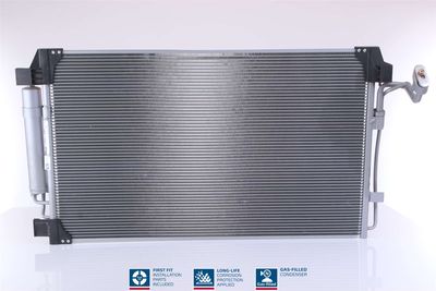 A/C condensator (met droger, (EN) additional fitting elements) past: NISSAN TEANA III 2.5/3.5 09.13-