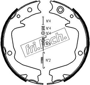 Zestaw szczęk hamulcowych, hamulec postojowy FRI.TECH. 1110.337K