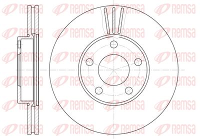 REMSA 6549.10 Тормозные диски для VW PASSAT B5 Variant (3B5)