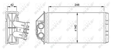 SCHIMBATOR CALDURA INCALZIRE HABITACLU NRF 53561 4