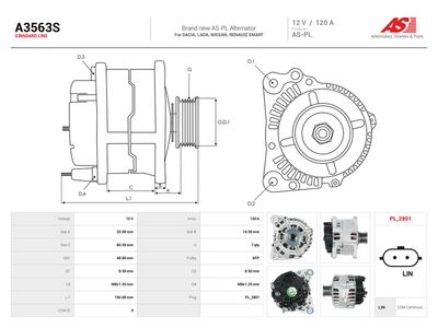 Generator AS-PL A3563S