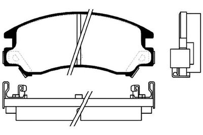 Kavo Parts Комплект тормозных колодок, дисковый тормоз