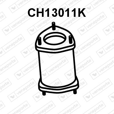 Катализатор VENEPORTE CH13011K для CHEVROLET SPARK